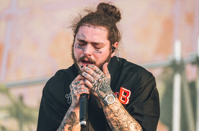 Upcoming100-Post Malone Reveals the Reason Behind His Face Tattoos ...