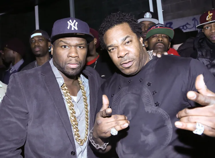 Upcoming100-50 Cent claims Busta Rhymes stole the moves from him.